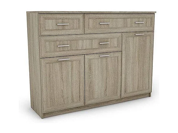 Commode 150 cm design pour salon – Grande capacité, nombreux tiroirs et placards, style moderne