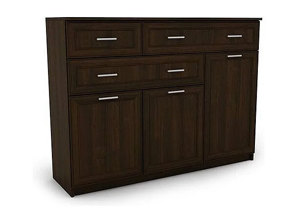 Commode 150 cm design pour salon – Grande capacité, nombreux tiroirs et placards, style moderne