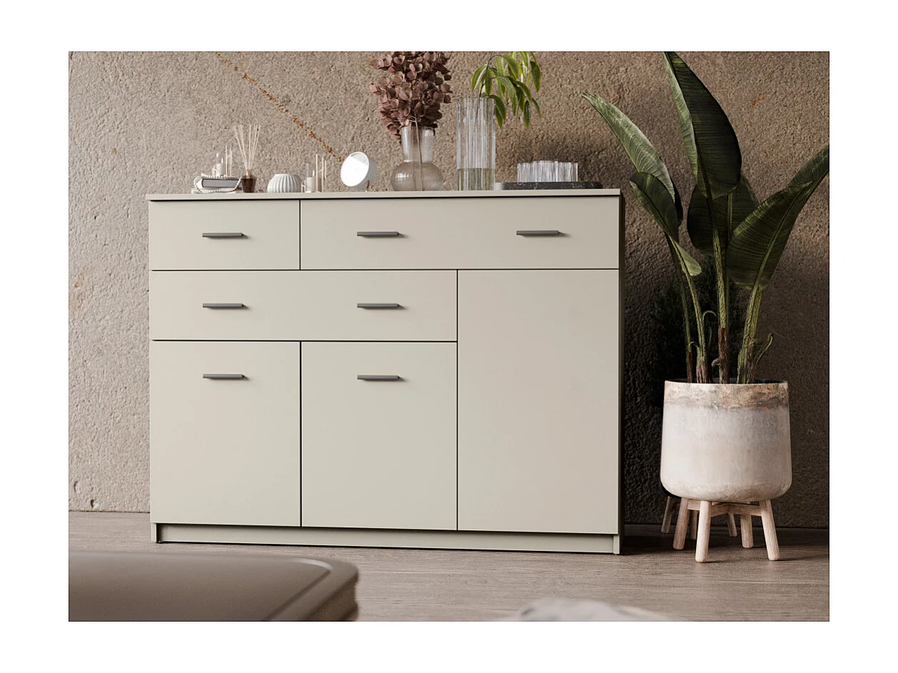 Commode 150 cm design pour salon – Grande capacité, nombreux tiroirs et placards, style moderne