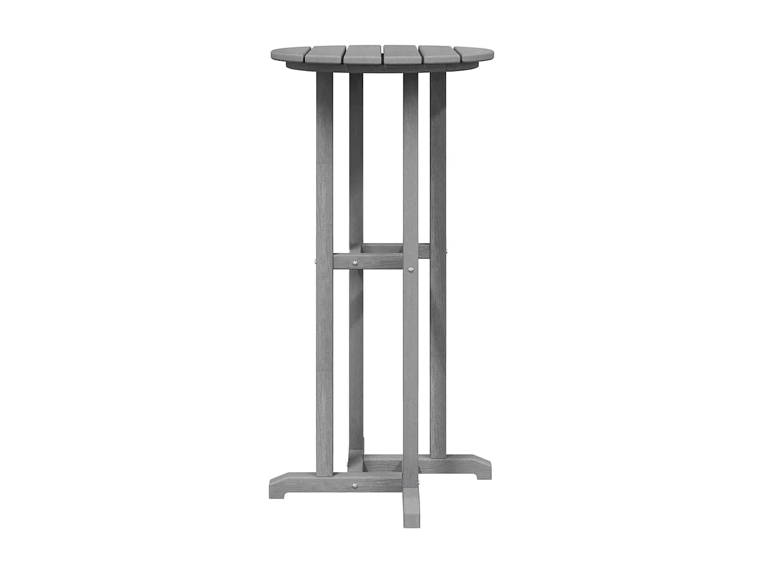 Ensemble de bar de jardin 3 pièces Gris clair HDPE