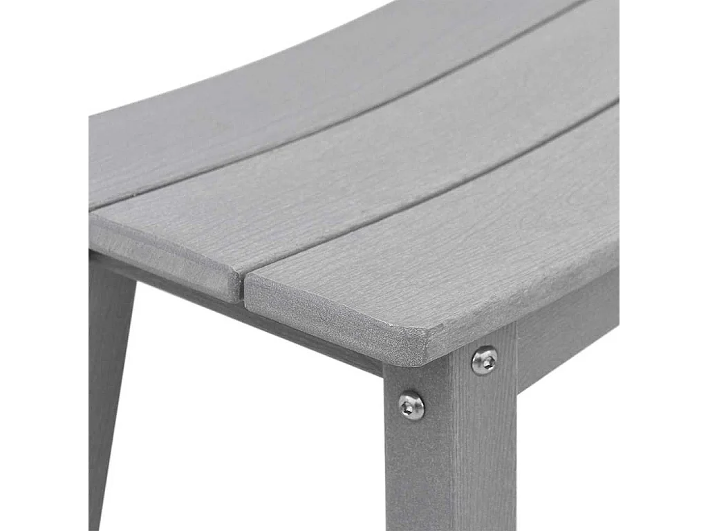 Ensemble de bar de jardin 3 pièces Gris clair HDPE