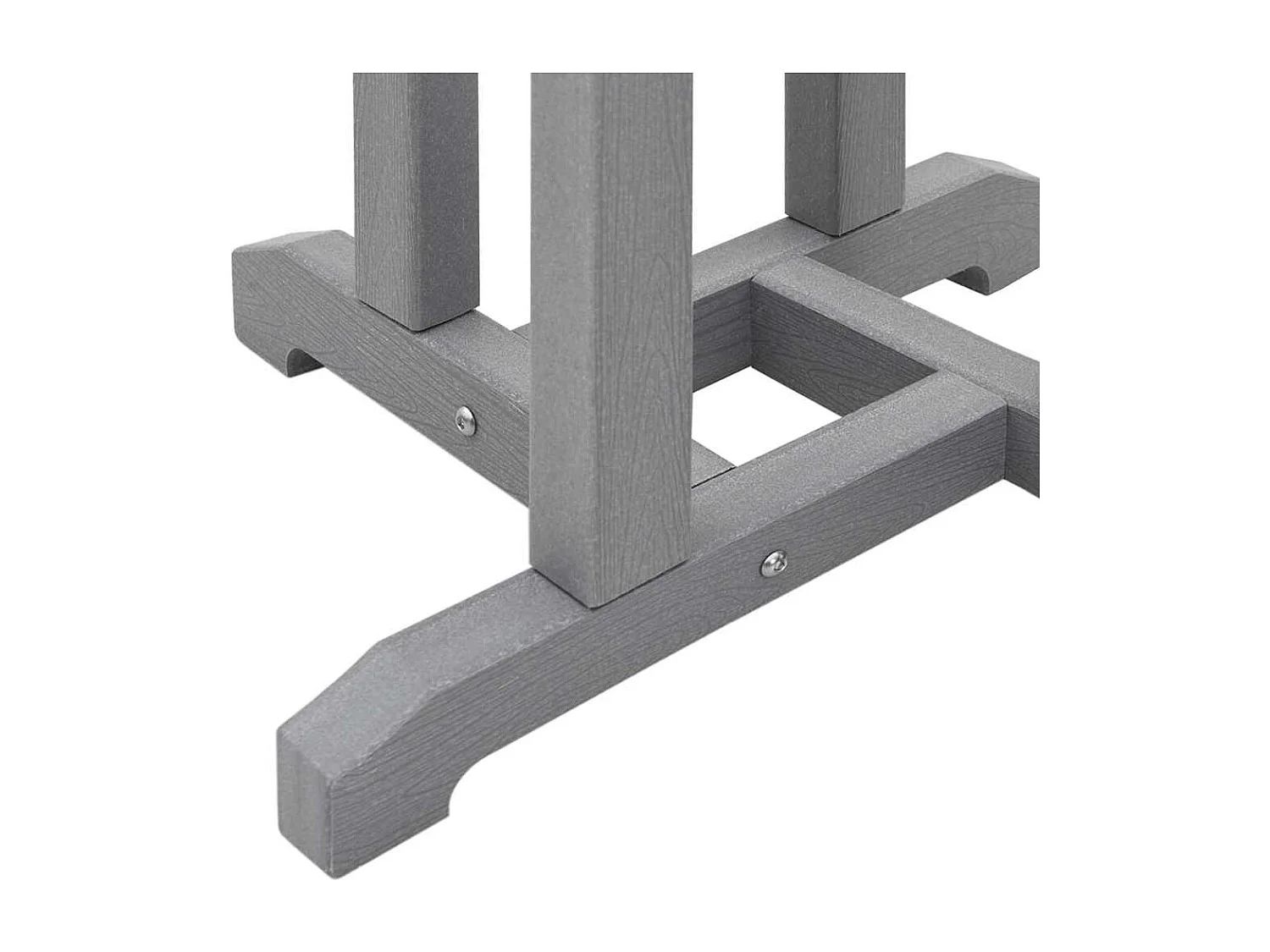 Ensemble de bar de jardin 3 pièces Gris clair HDPE