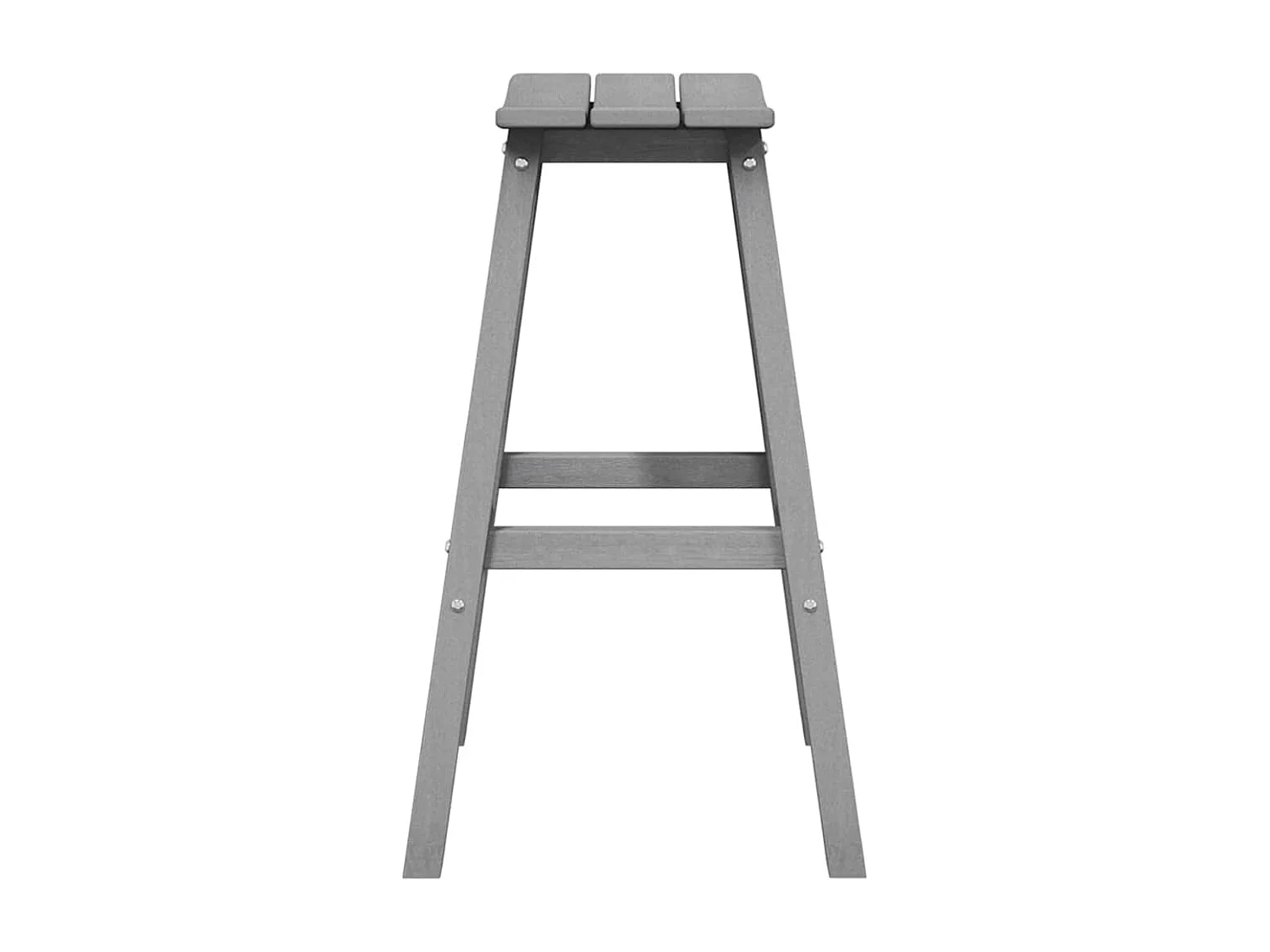 Ensemble de bar de jardin 4 pièces Gris clair HDPE