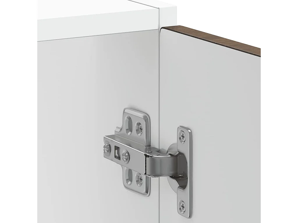 Meuble bas pour évier chêne marron bois d'ingénierie