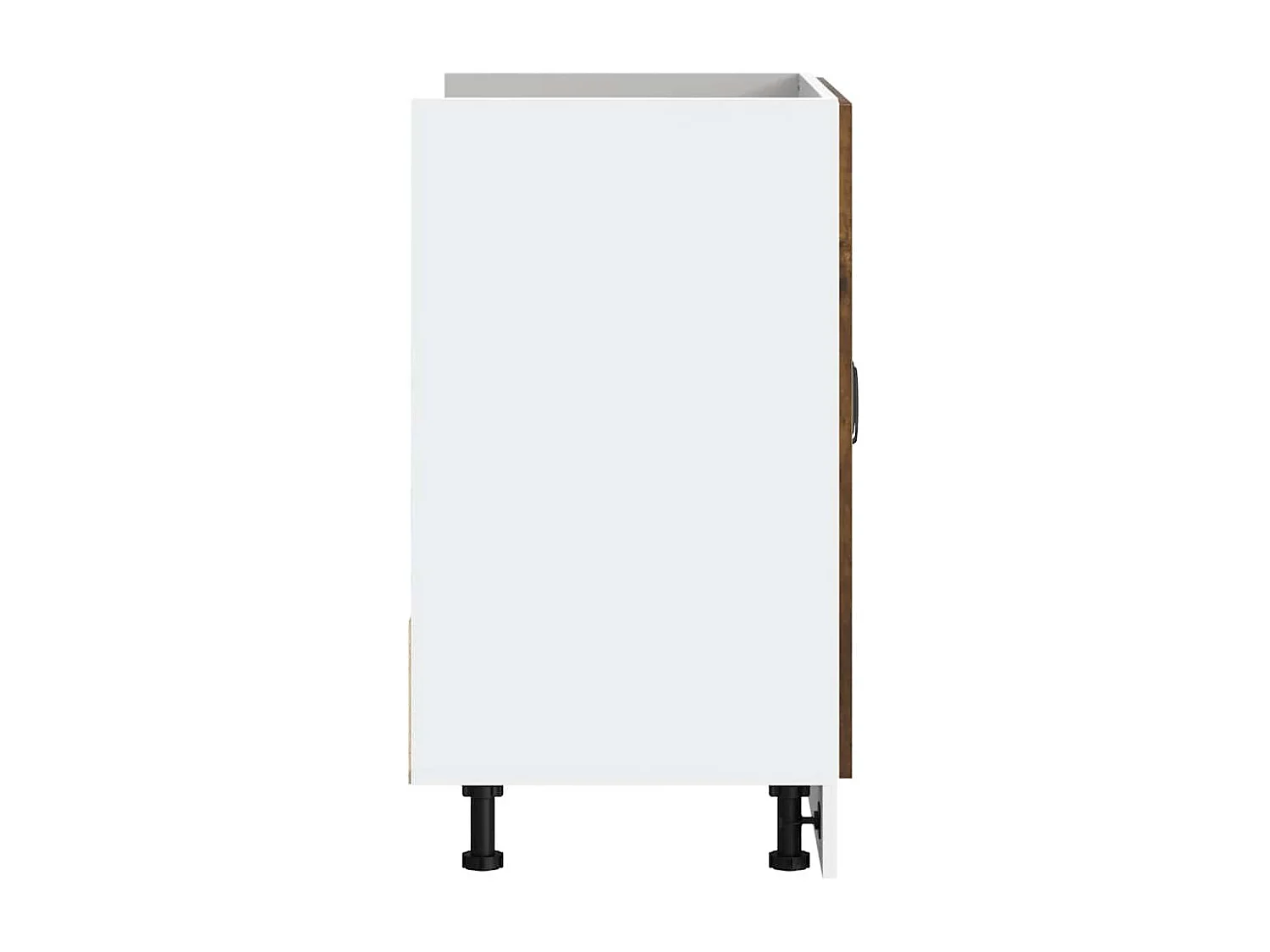 Meuble bas pour évier chêne fumé bois d'ingénierie