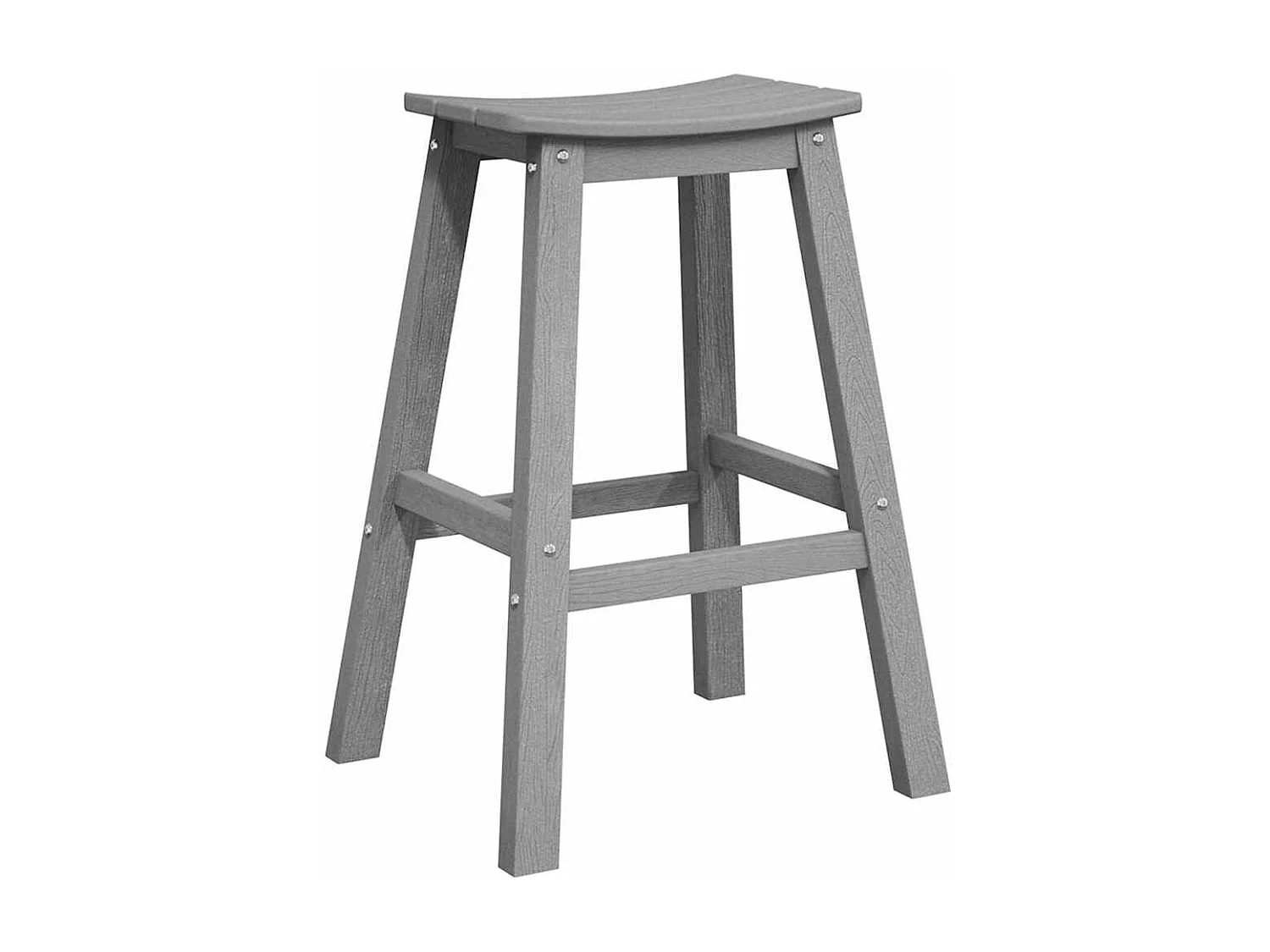 Ensemble de bar de jardin 6 pièces Gris clair HDPE