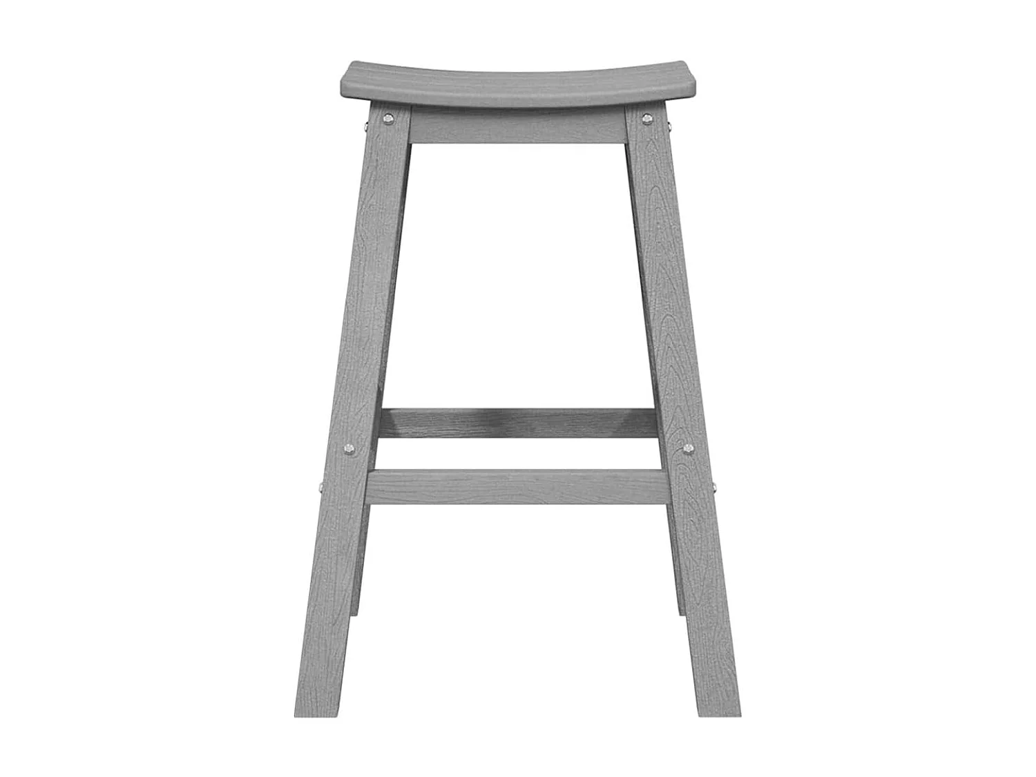 Ensemble de bar de jardin 6 pièces Gris clair HDPE