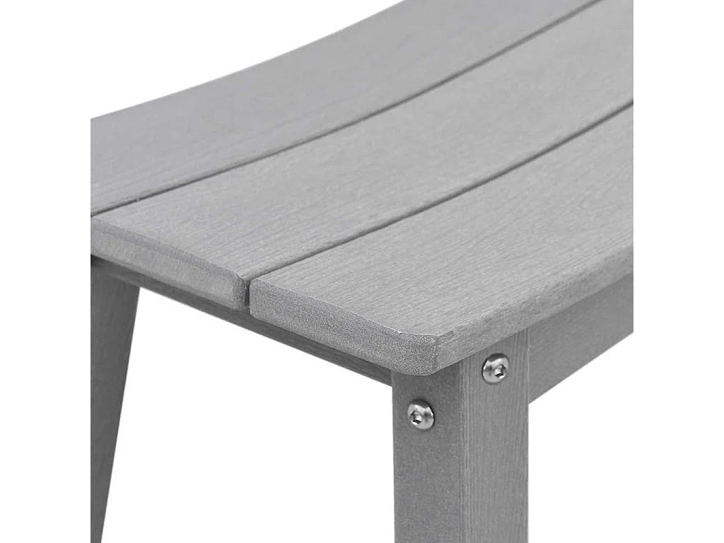 Ensemble de bar de jardin 6 pièces Gris clair HDPE