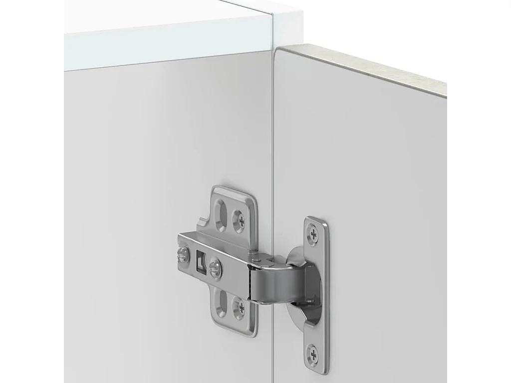 Meuble bas pour évier gris béton bois d'ingénierie