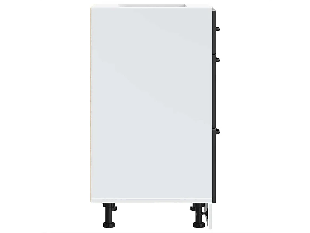 Meuble bas de cuisine « » en bois d'ingénierie noir