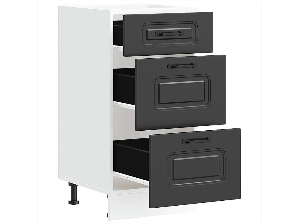 Meuble bas de cuisine « » Bois d'ingénierie noir