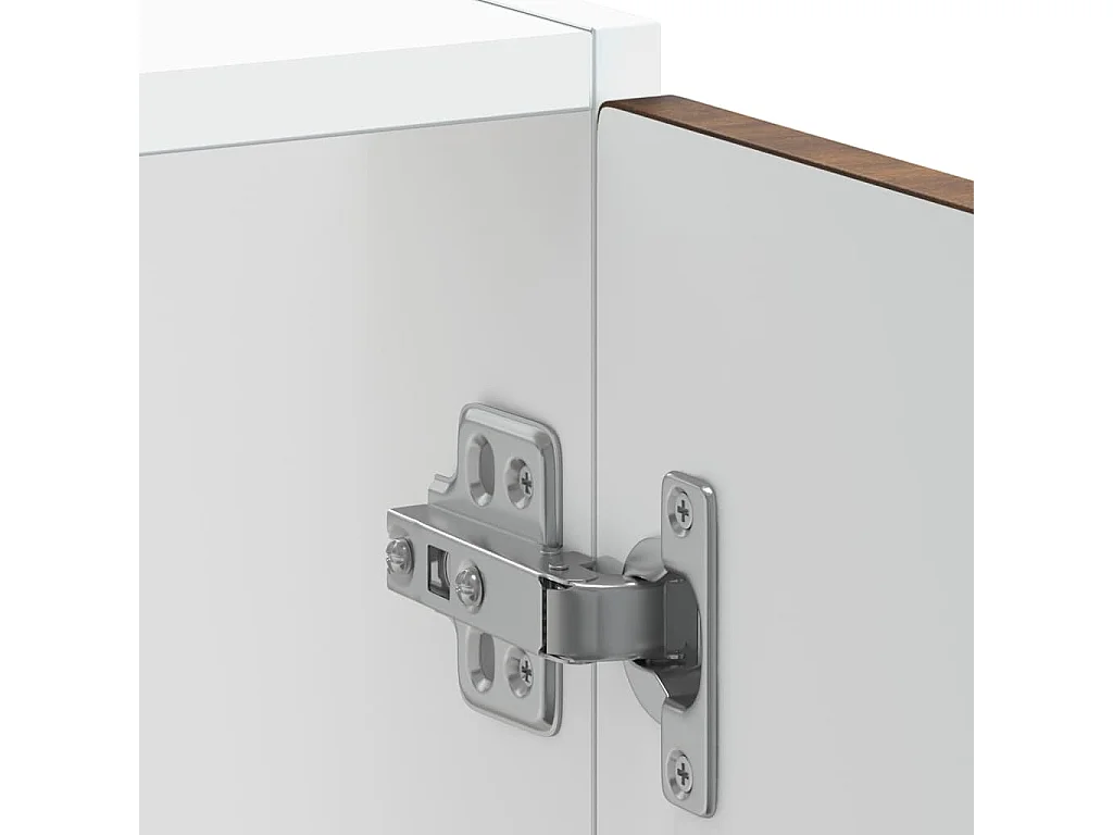 Meuble bas pour évier chêne fumé bois d'ingénierie