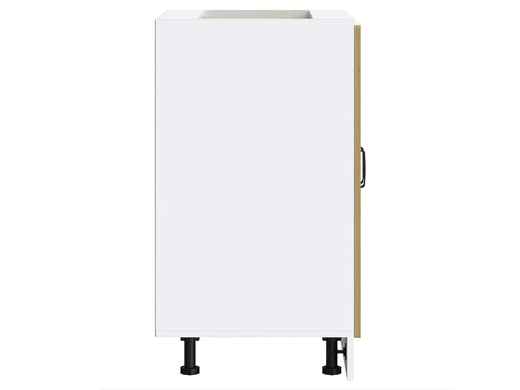 Meuble bas pour évier chêne artisanal bois d'ingénierie