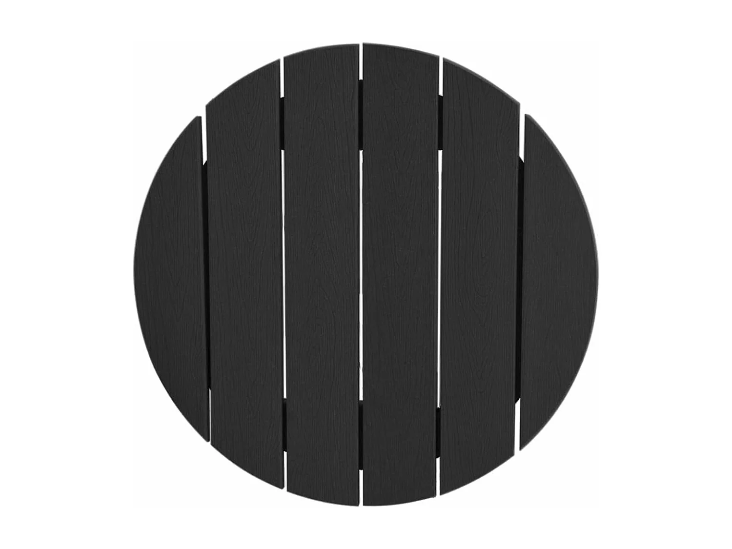 Ensemble de bar de jardin 3 pièces Noir HDPE