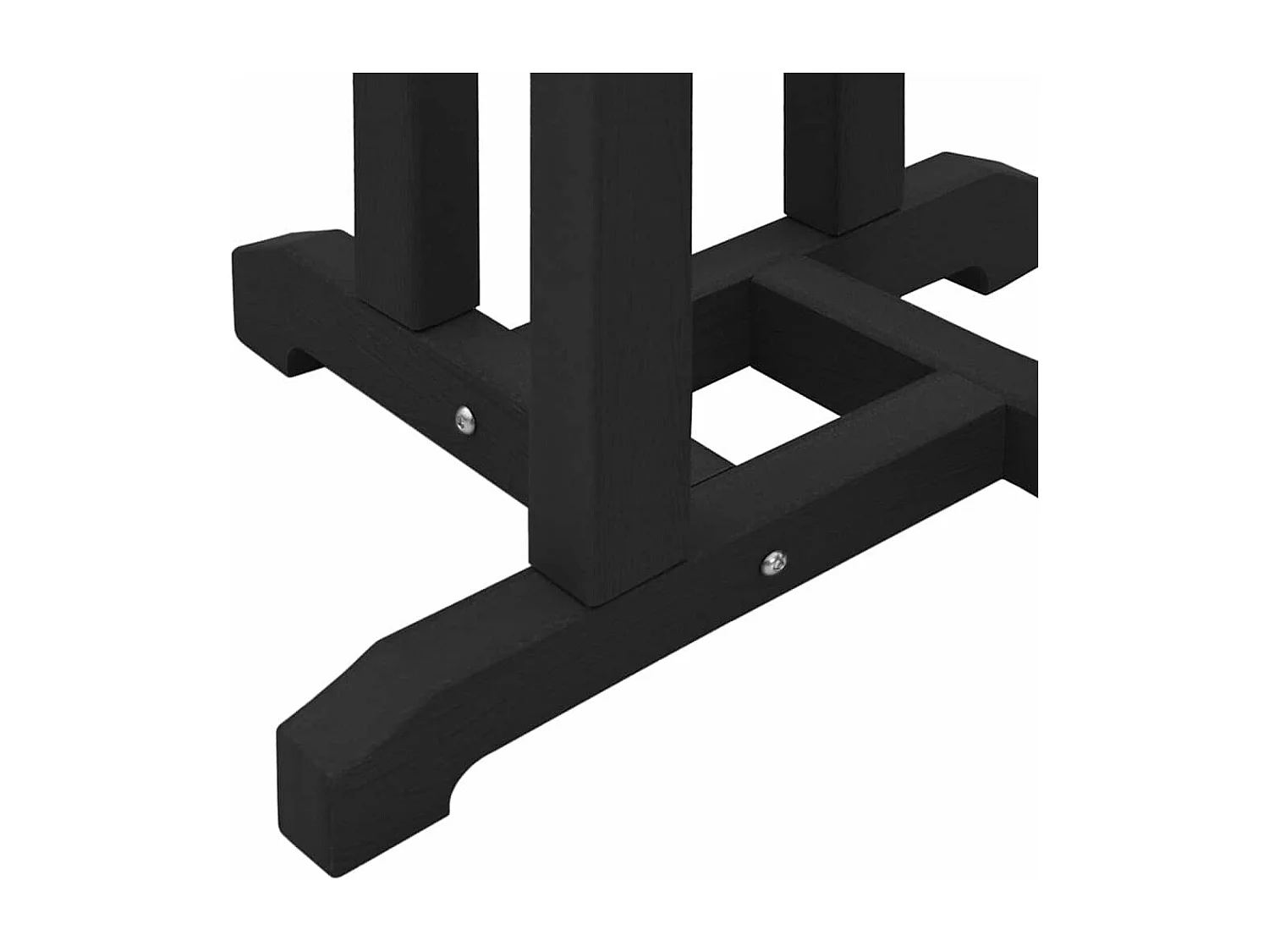 Ensemble de bar de jardin 3 pièces Noir HDPE