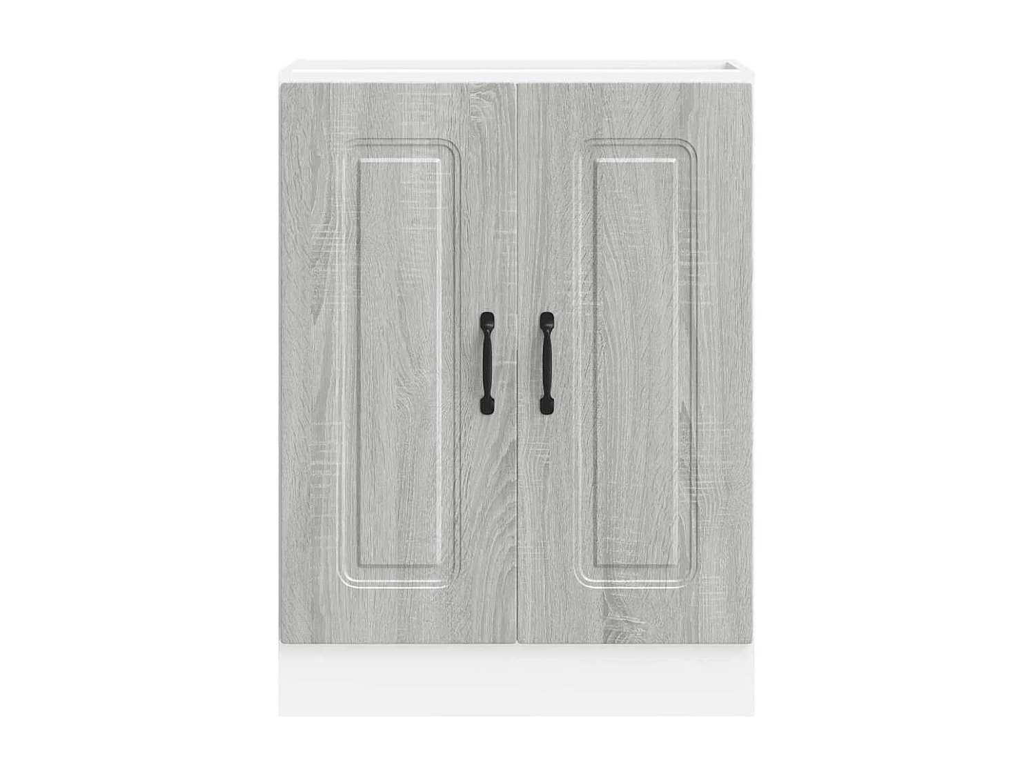 Meuble bas pour évier sonoma gris bois d'ingénierie