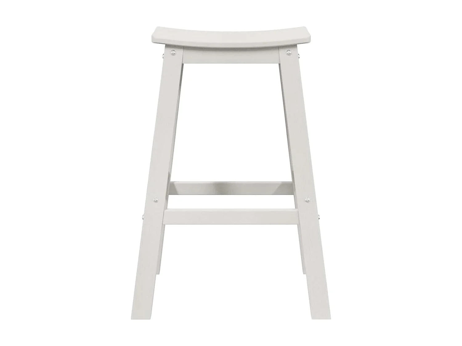 Ensemble de bar de jardin 4 pièces Blanc HDPE