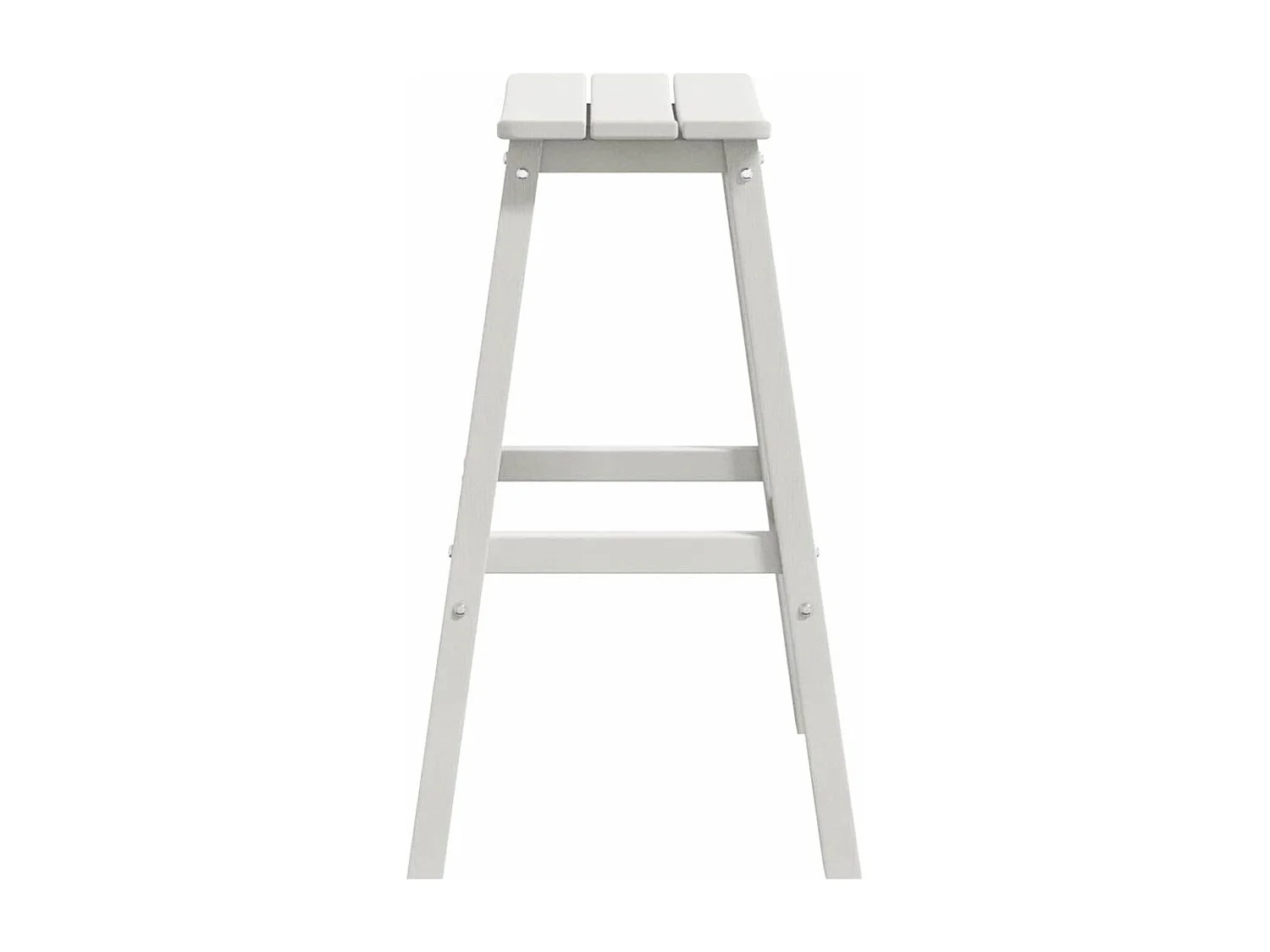 Ensemble de bar de jardin 4 pièces Blanc HDPE