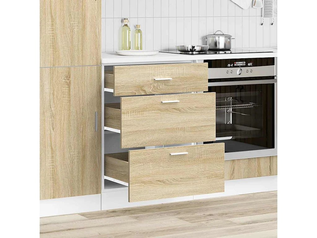 Meuble bas de cuisine Chêne Sonoma Bois d'ingénierie