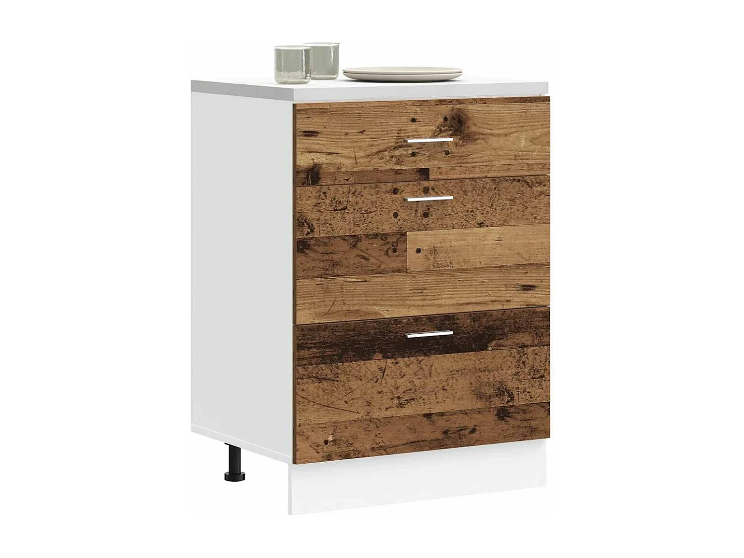 Meuble bas de cuisine Bois d'ingénierie ancien