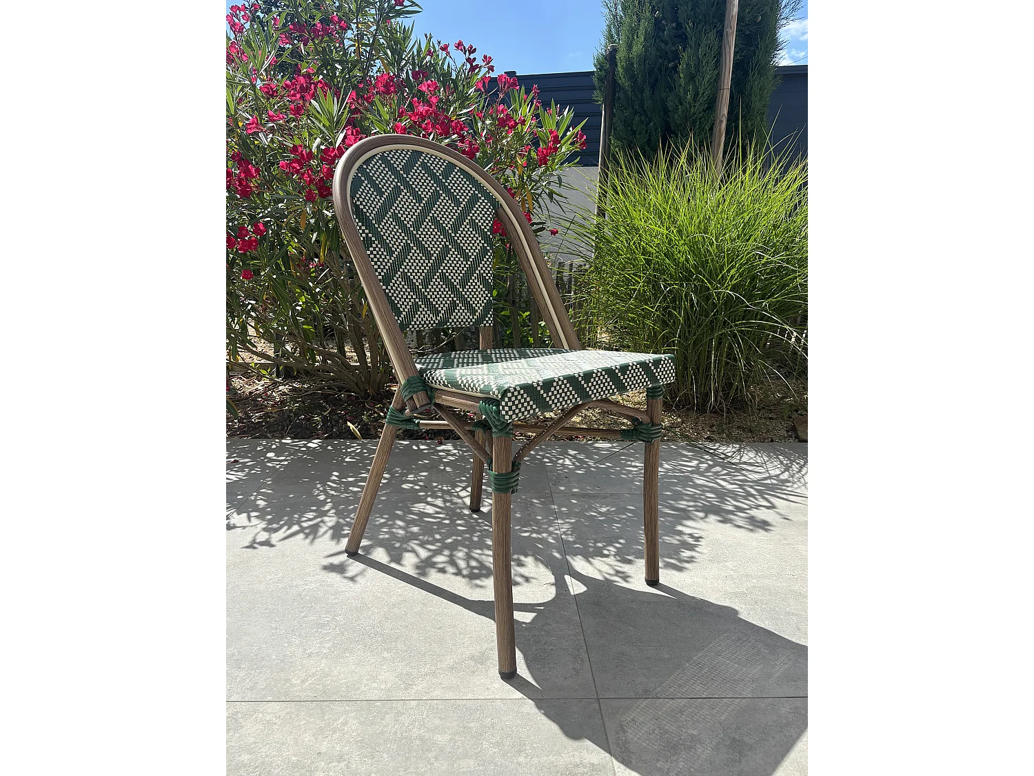 Fauteuil de jardin empilable en aluminium - BISTRO