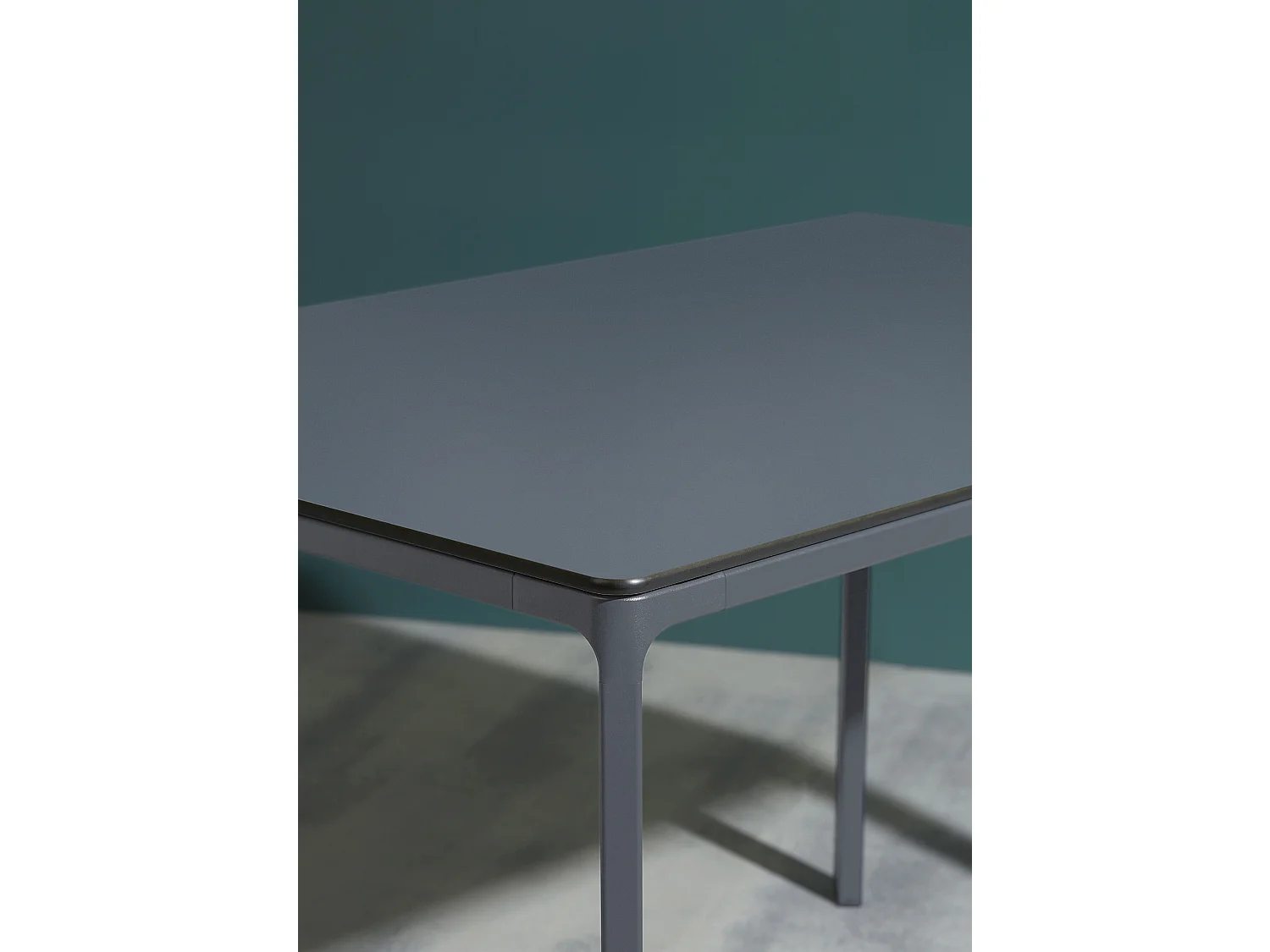 Ensemble repas de jardin 6 places en aluminium laqué