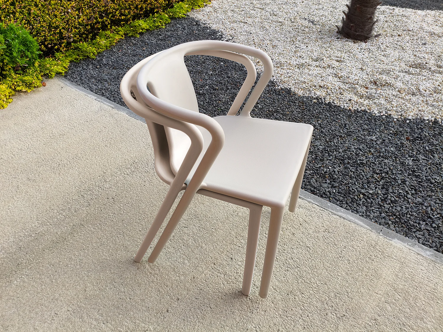 Conjunto de comedor de jardín 6 plazas de aluminio lacado