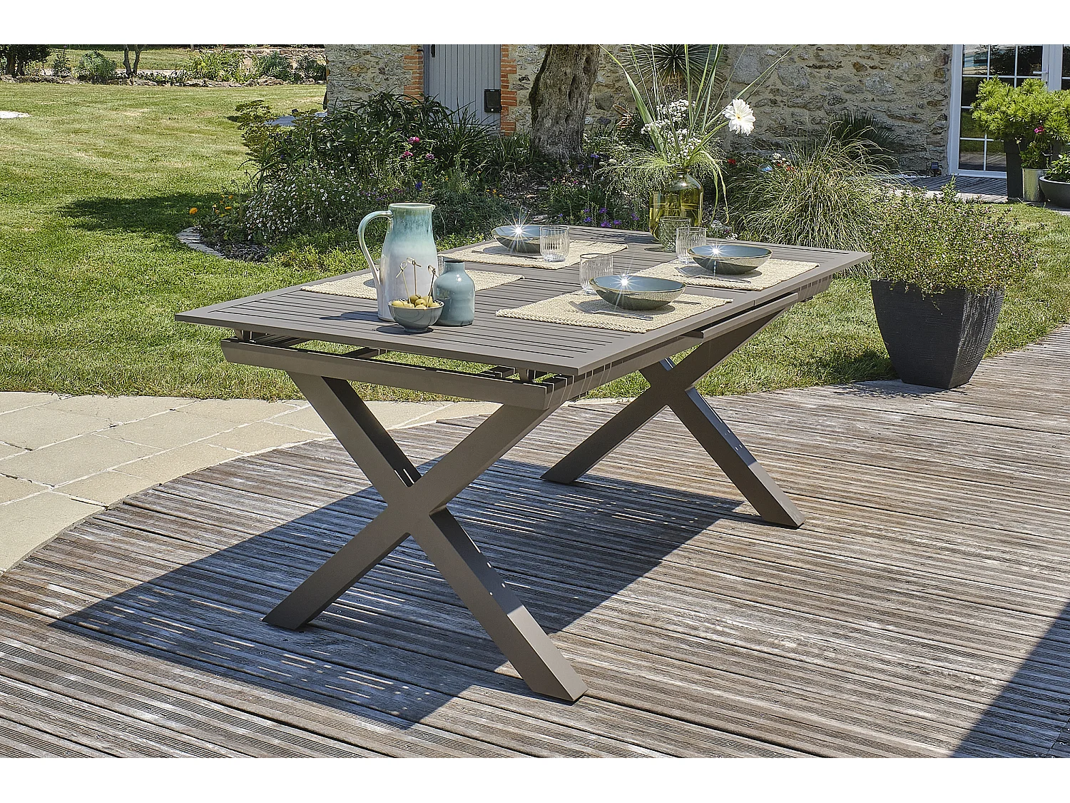 Tuineetset 8 personen in aluminium - FLORIDE