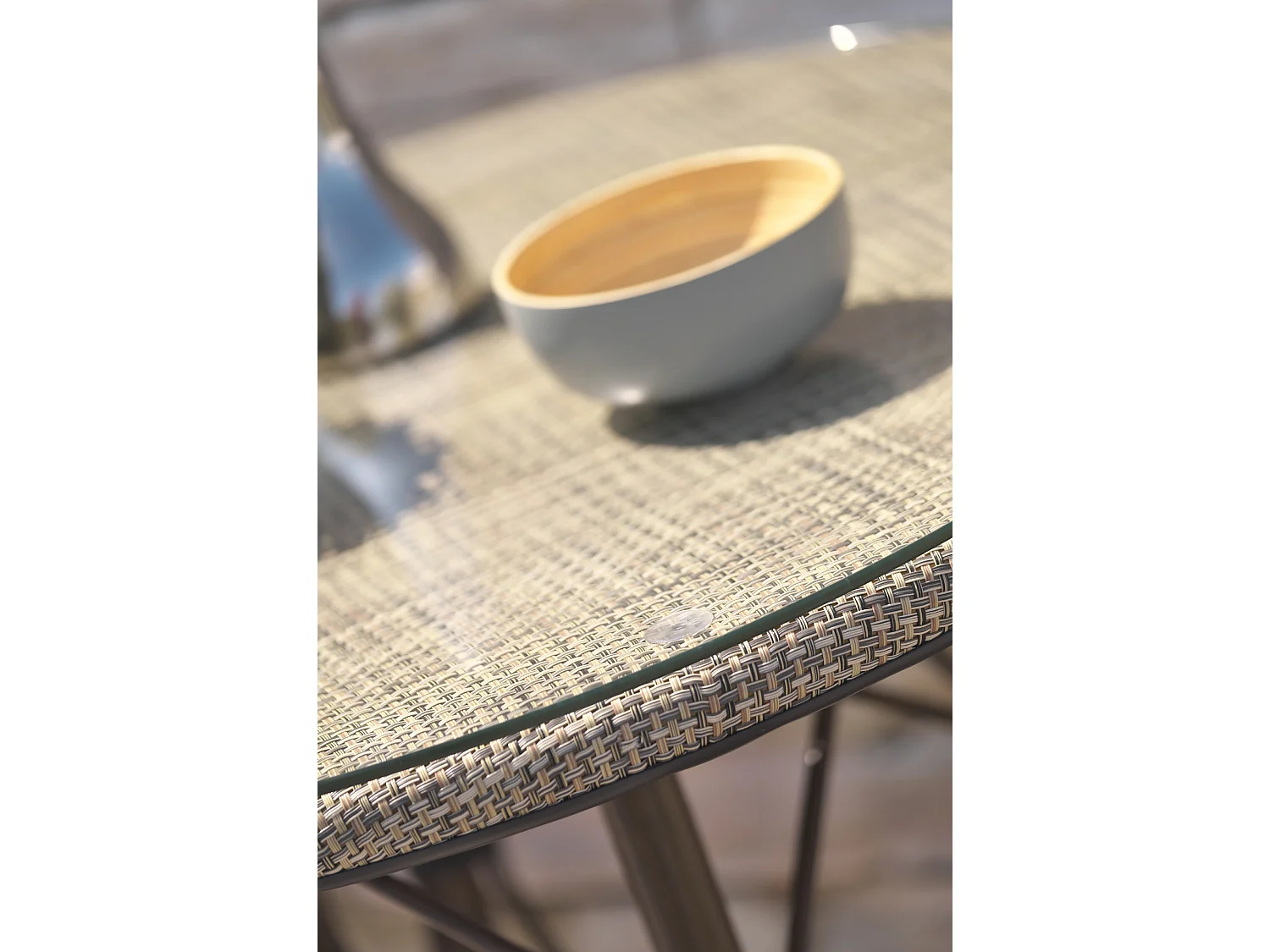 Ensemble repas de jardin 4 places en aluminium