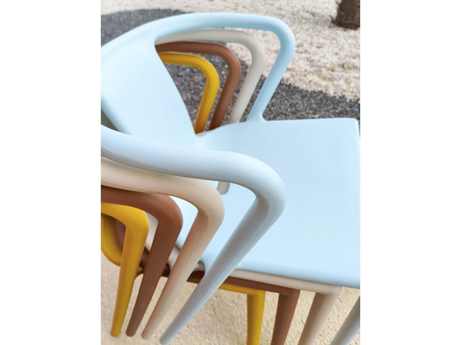 Conjunto de comedor de jardín 8 plazas de aluminio lacado