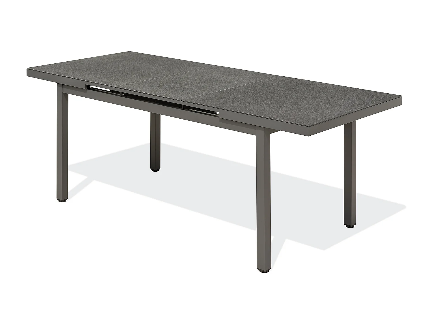 Table en alu et spraystone avec rallonge automatiquee