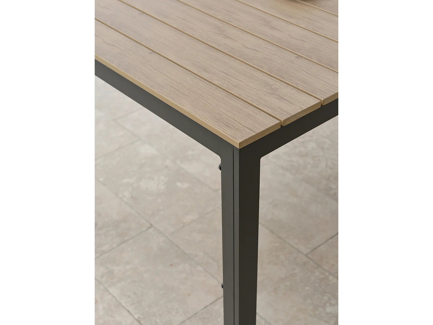 Ensemble repas de jardin 6 places en aluminium  - BOSTON