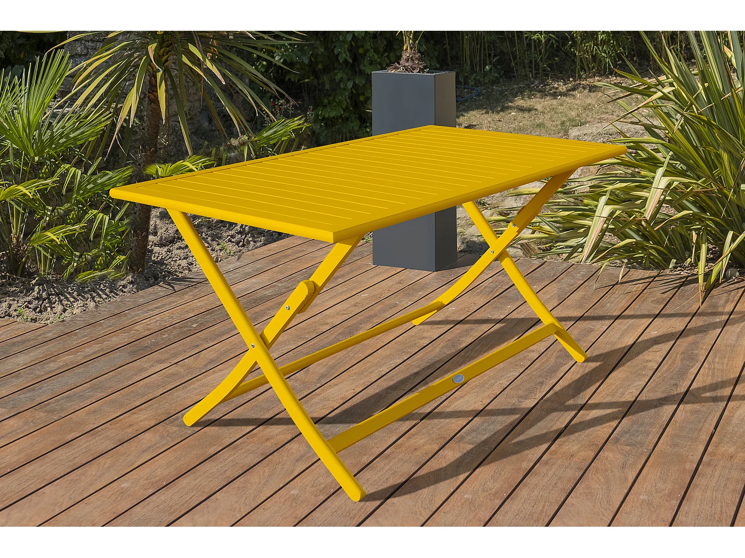 Ensemble repas de jardin 4 places en aluminium - MARIUS