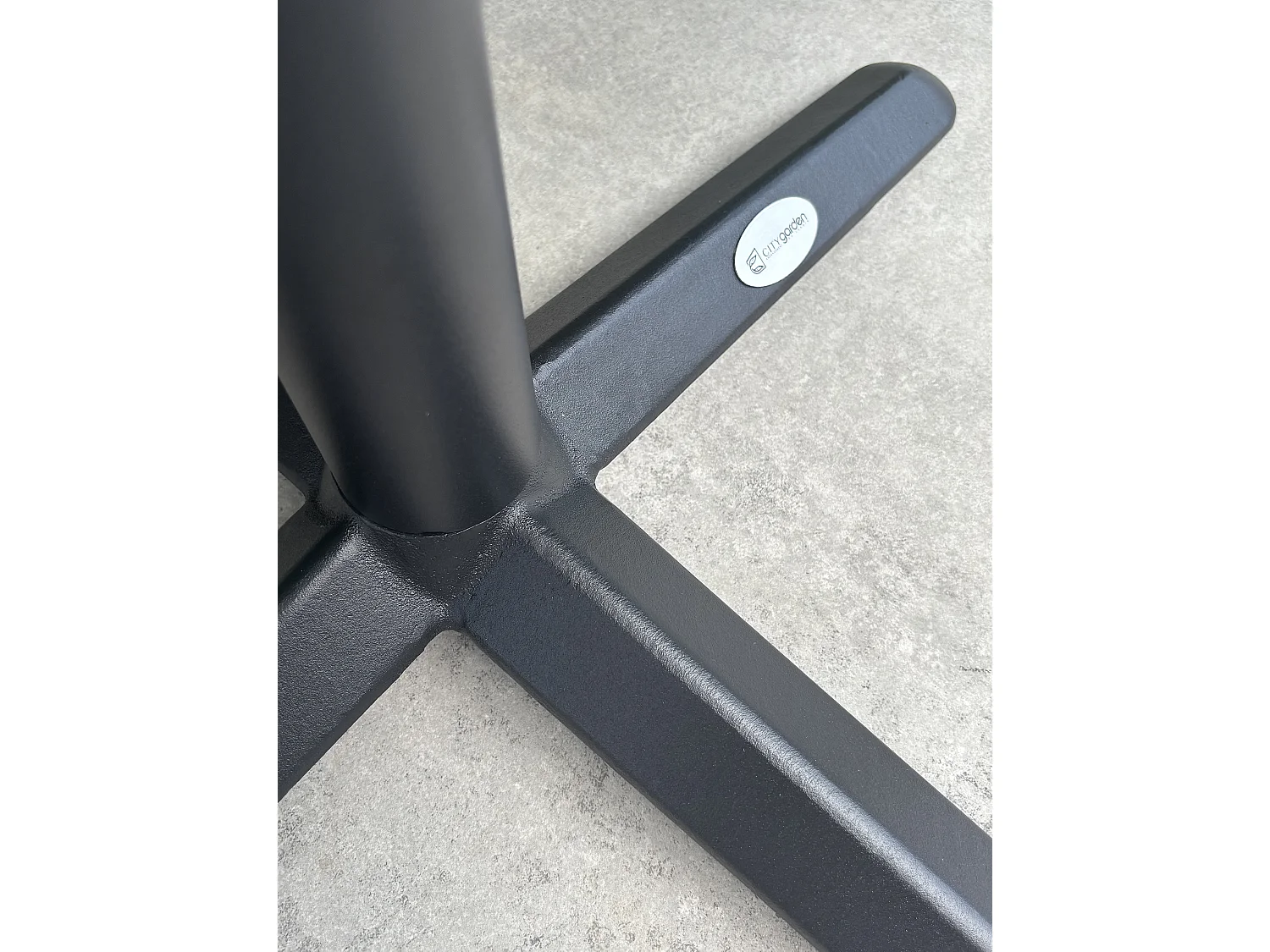 Set da pranzo da giardino in acciaio e terrazzo a 2 posti