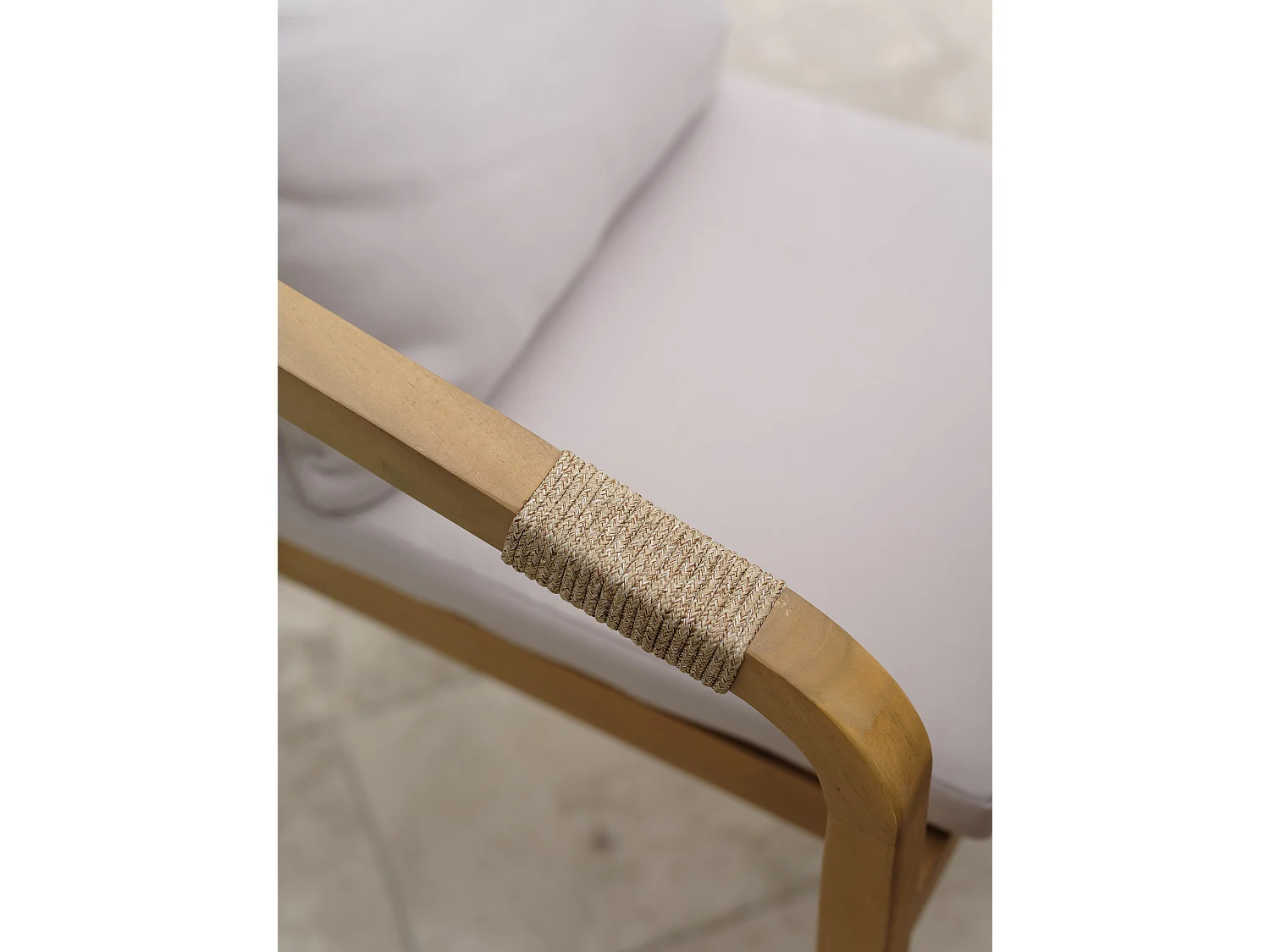 Lot composéé de 2 fauteuils de jardin en bois d'acacia - SERENA