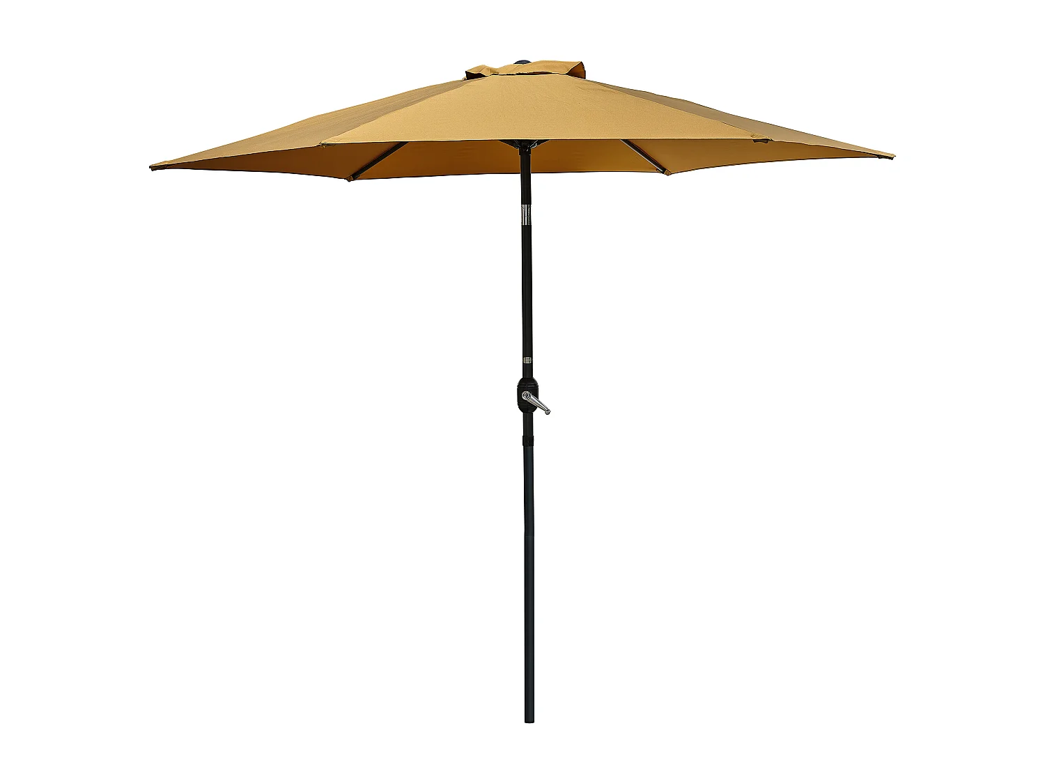 Parasol à manivelle en aluminium  et toile