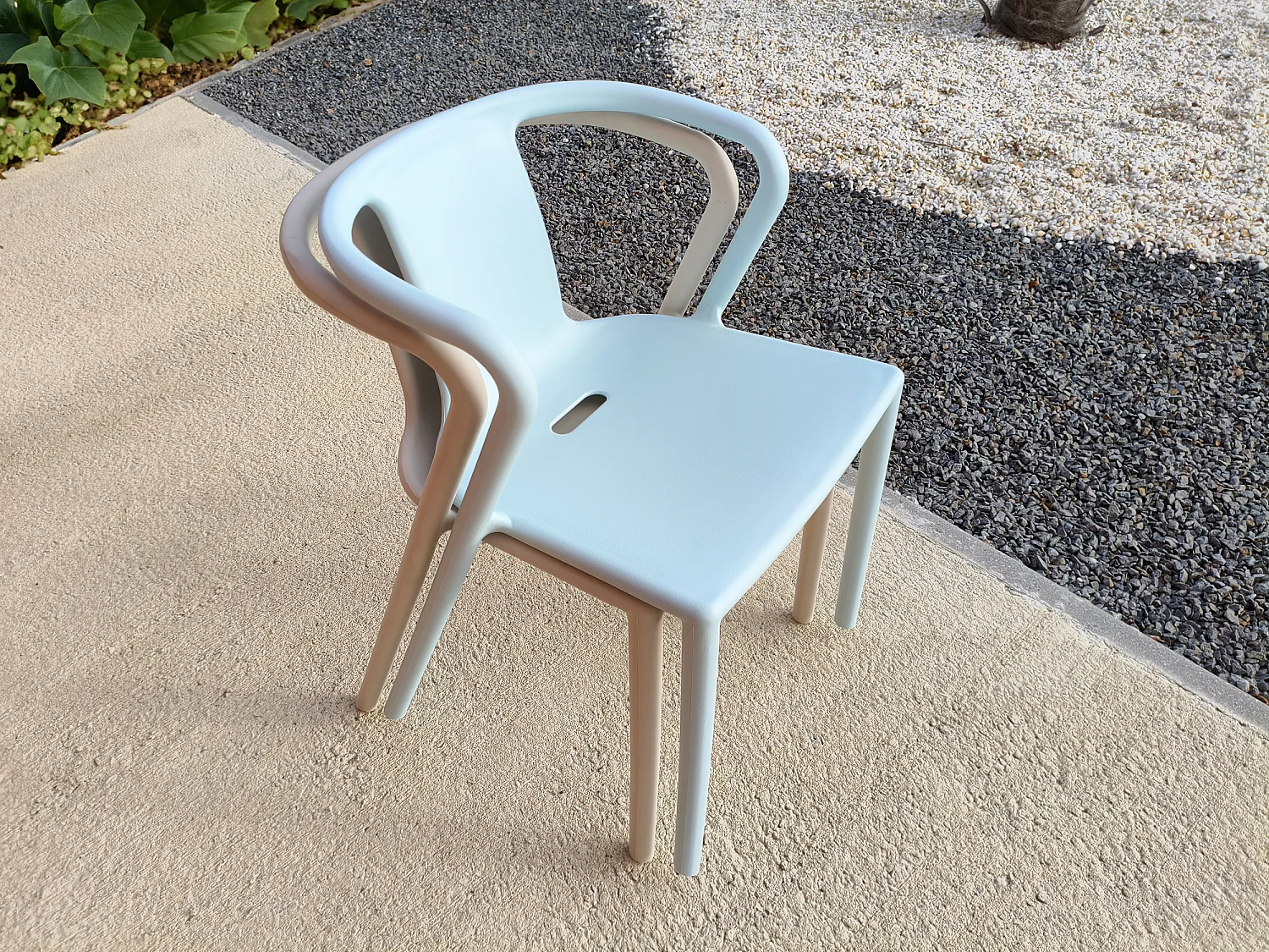 Conjunto de comedor de jardín 6 plazas de aluminio lacado