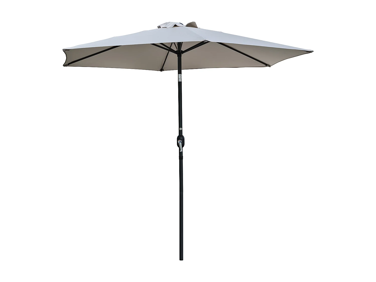 Parasol à manivelle en aluminium  et toile