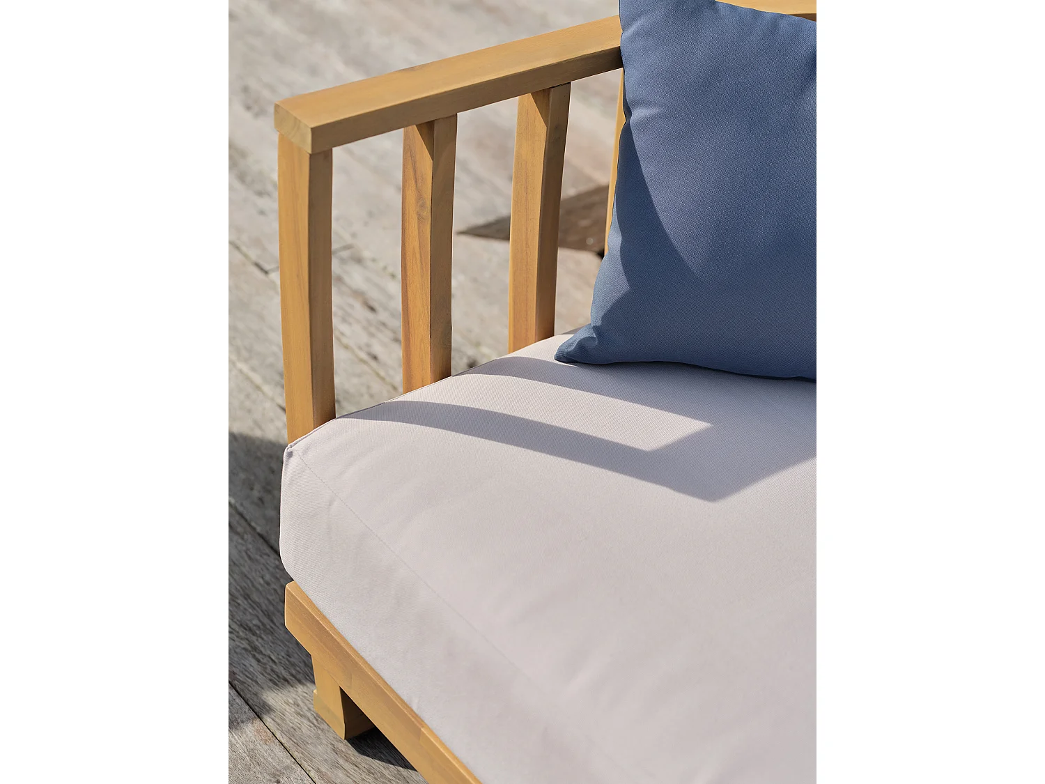 Salotto da giardino 5 posti in legno di acacia