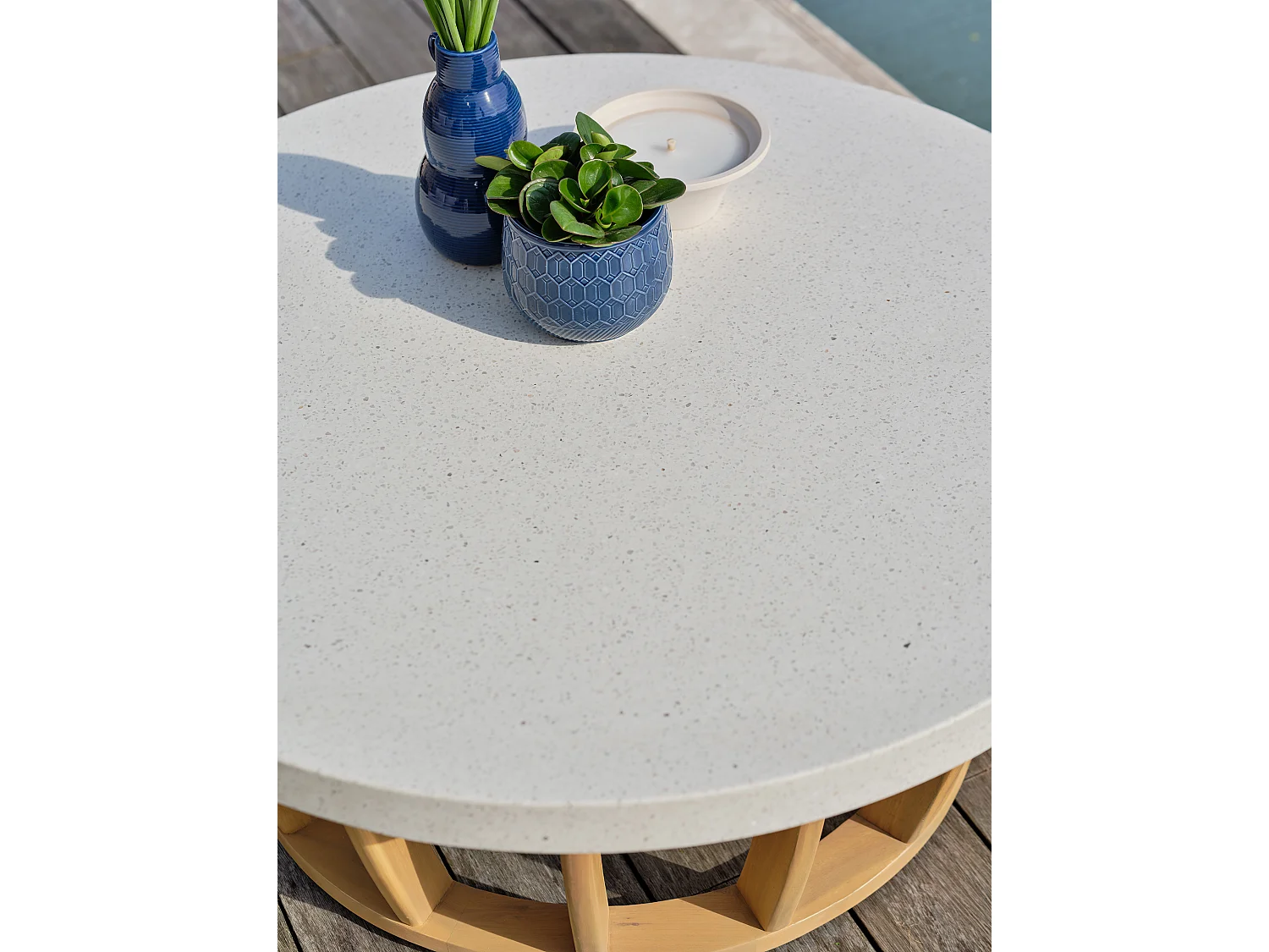 Salotto da giardino 5 posti in legno di acacia