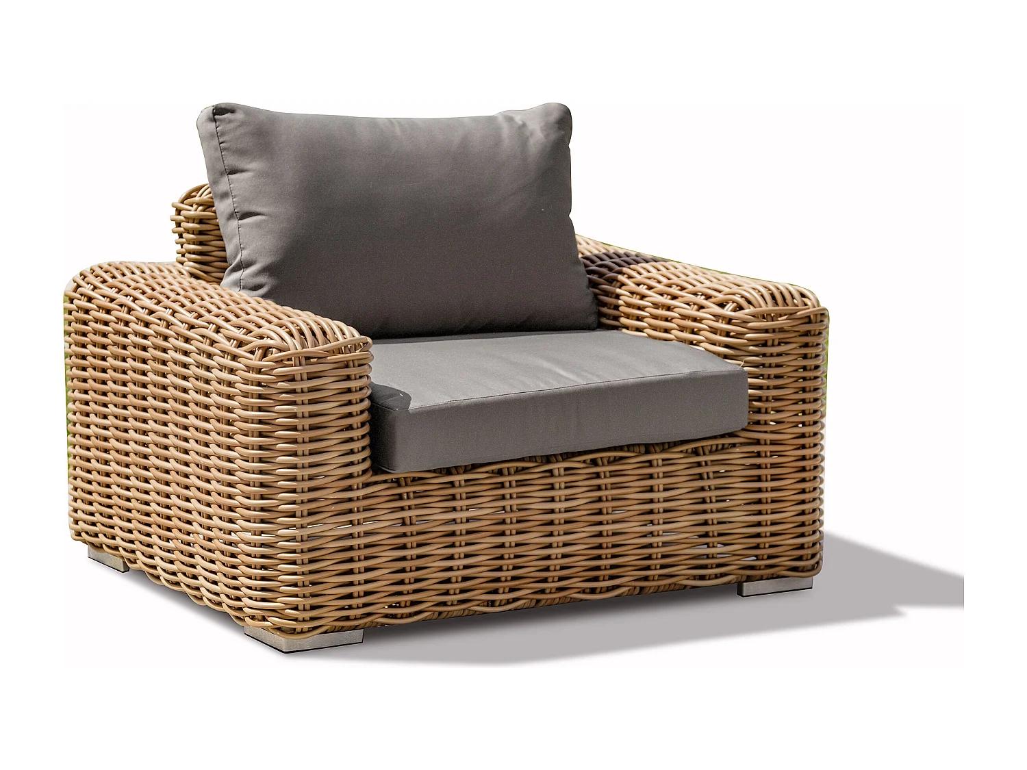 Gartensessel ausem Kunstharzgeflecht