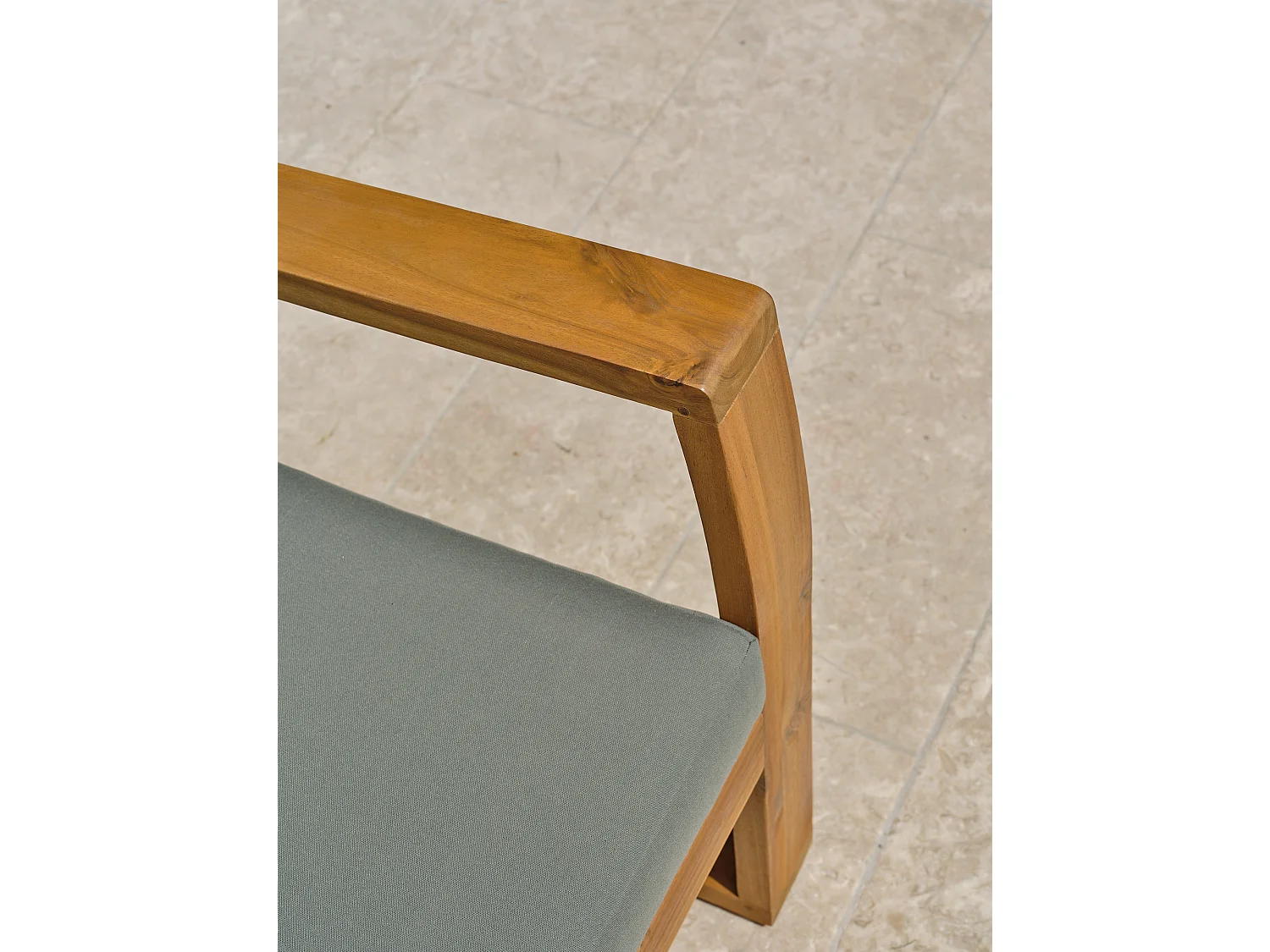 Salon bas de jardin 4 places en bois d'acacia