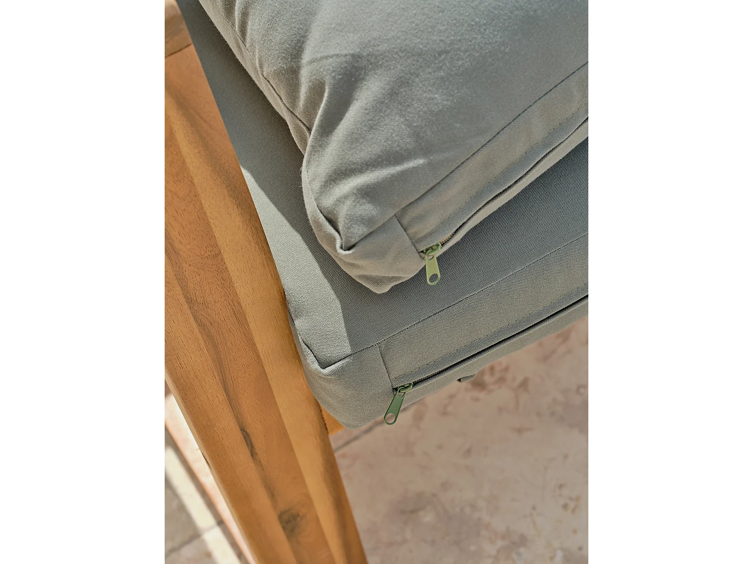 Salon bas de jardin 4 places en bois d'acacia