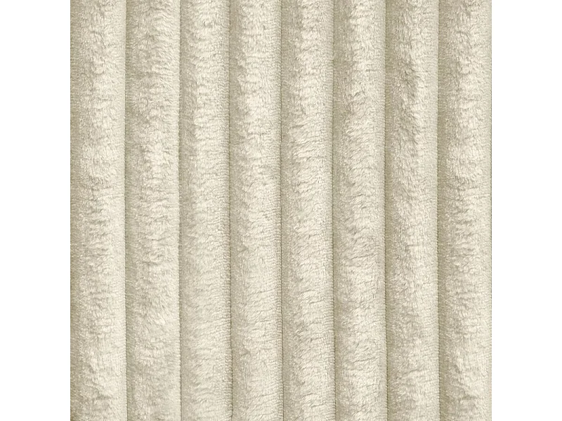 Hoekbank VALTINO van fluweel met slaapfunctie Creme