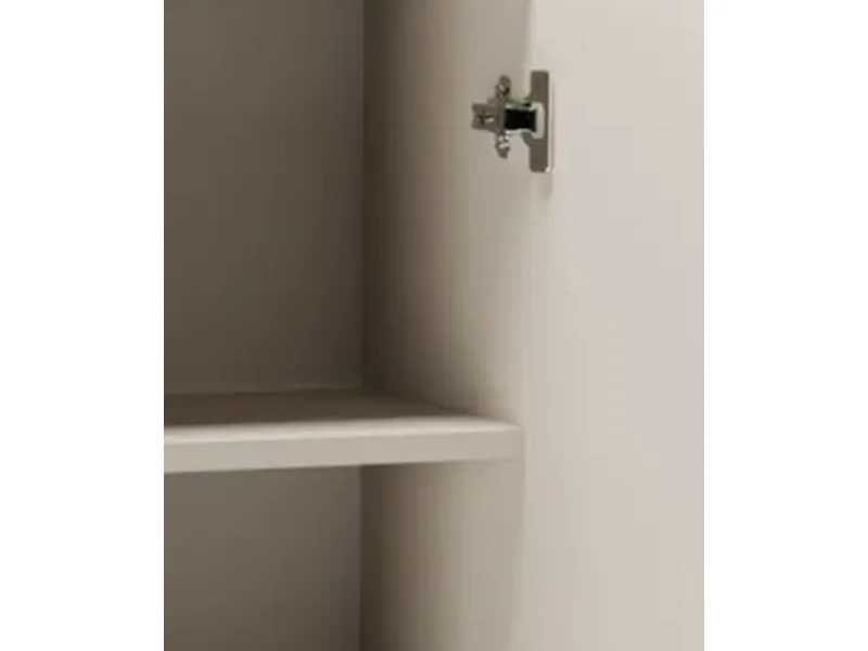 Set da bagno in cashmere 80 cm Mobile con ripiano Scaffale Colonna Orio