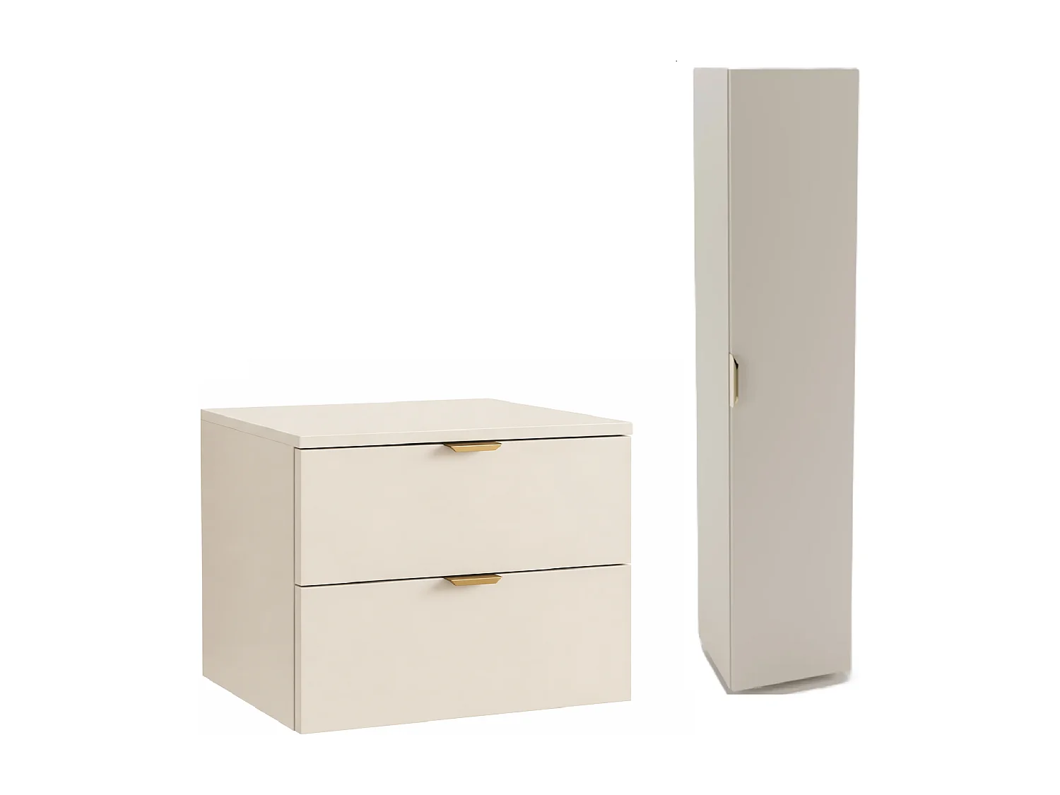 Conjunto de baño de cachemira 80 cm Armario con encimera Columna Orio