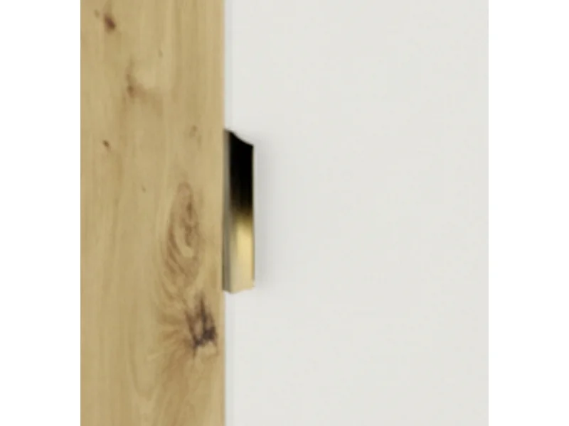 Badkamerset 100 cm Kast met blad Rek Punt Eiken Artisan / Wit Orio