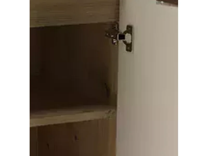 Ensemble pour salle de bain 60 cm Armoire avec plan de travail et lavabo 2 portes Chêne Artisan / Cachemire Orio