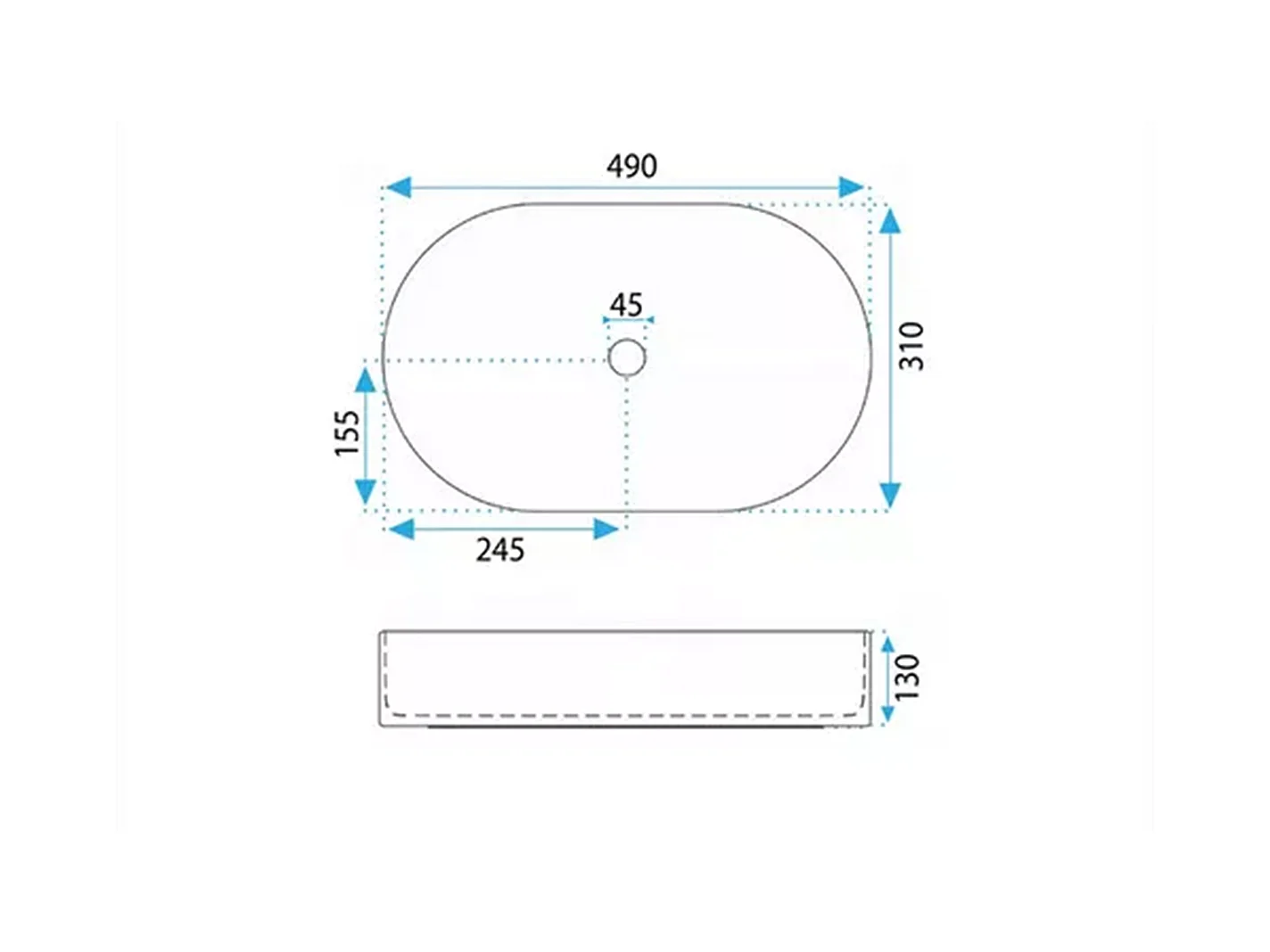 Ensemble pour salle de bain 80 cm Armoire avec plateau, étagère et lavabo Chêne Artisan / Noir Orio