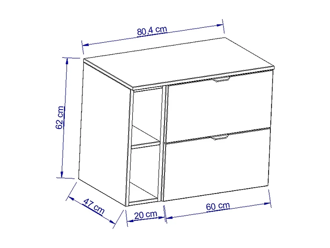 Badezimmer-Set 80 cm Schrank mit Arbeitsplatte und Regal Eiche Artisan / Weiß Orio